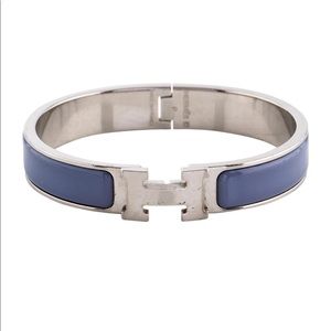 Hermès clic clac enamel bracelet